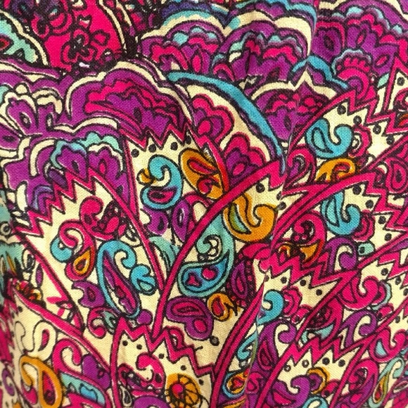 Bright Colorful Strapless Sundress Boho Indian Dress by Cynthia Mehta w Stretch - Picture 6 of 8